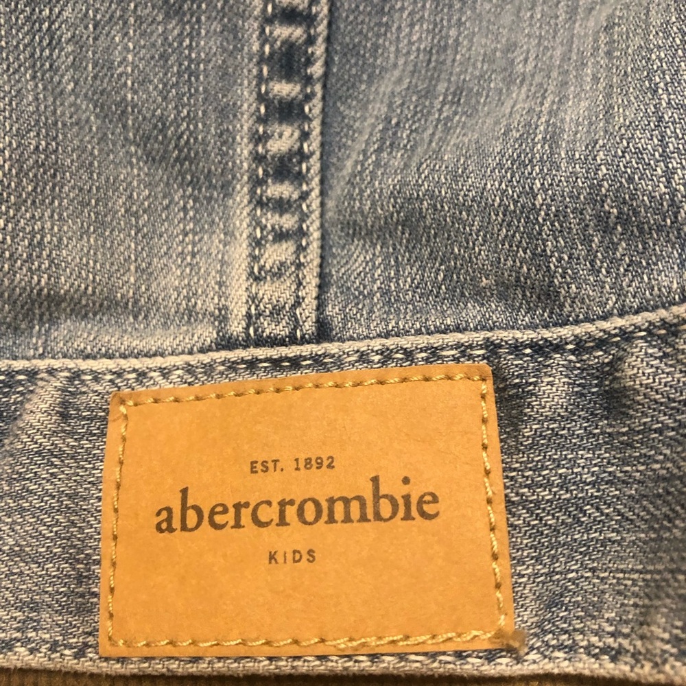 Abercrombie & Fitch  Kids Girls XL 14-16 Jean jacket crop - Picture 5 of 6